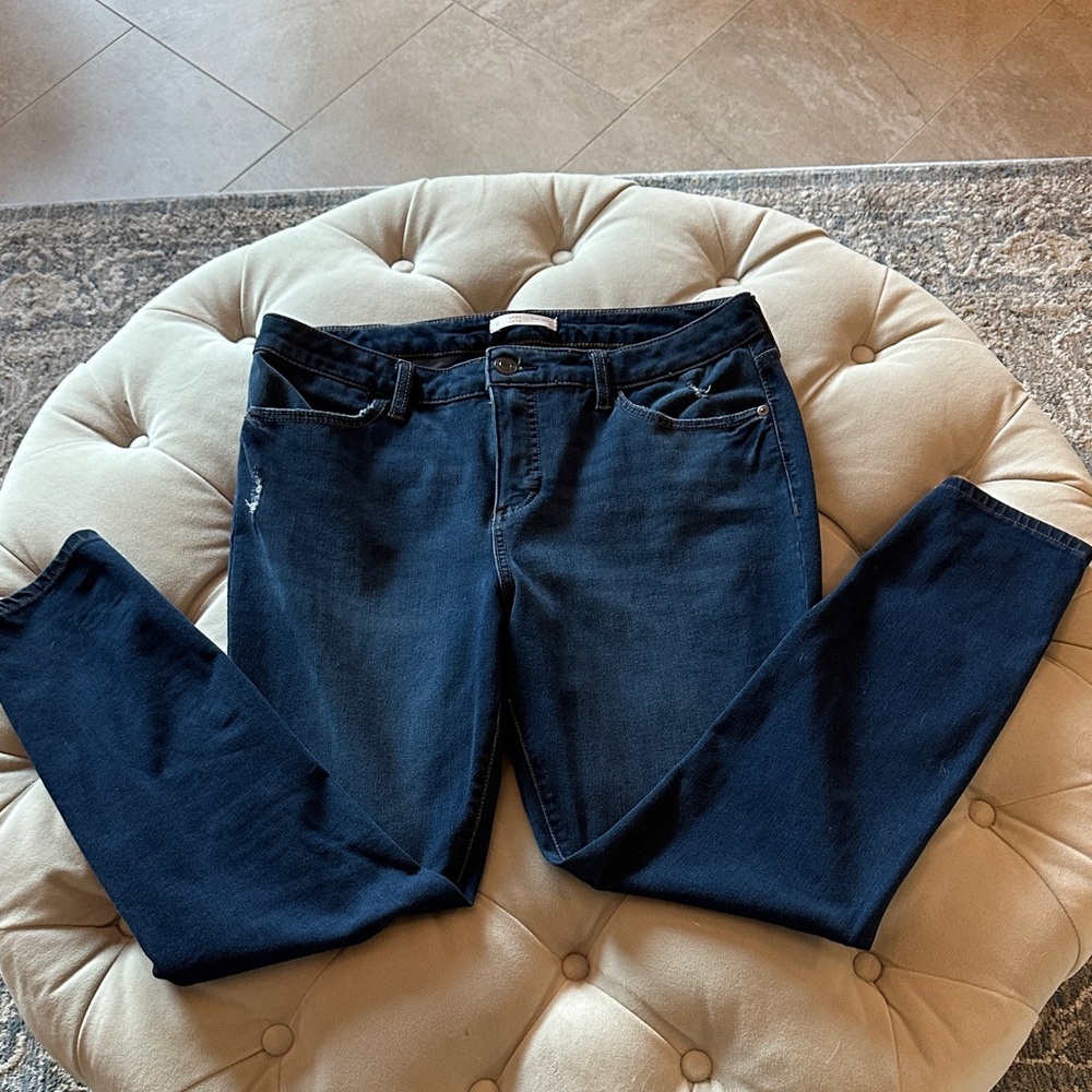 LC Lauren Conrad Dark Blue Skinny Jeans